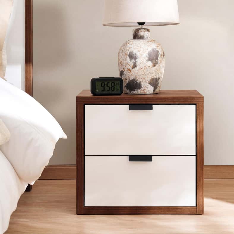 Pan Home طقم غرفة نوم فالنسيا 5 قطع - جوز أبيض لامع - Image 5