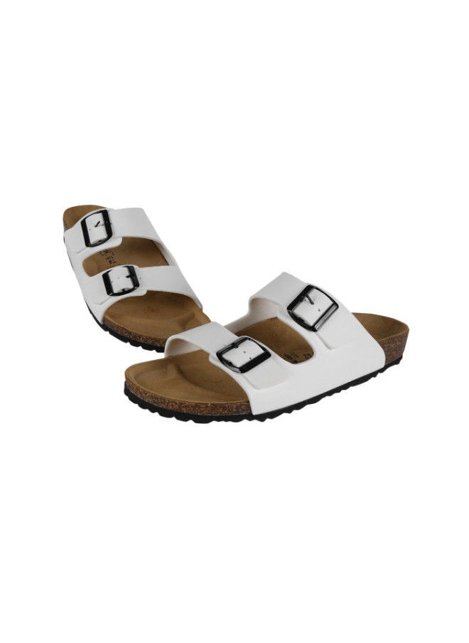 BiOCHIC - Biochic Mens Double Strap Sandals 012-377 1800PR-White - Image 1