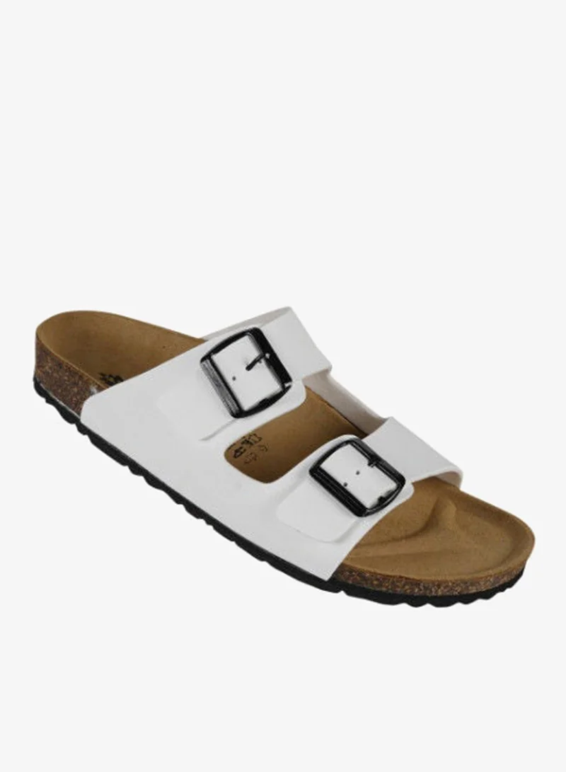 Biochic Mens Double Strap Sandals 012-377 1800PR-White