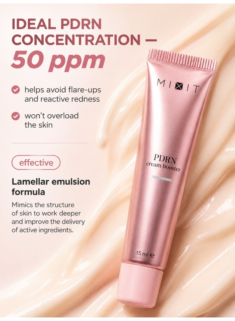 MIXIT PDRN Lifting Cream-Booster with Bakuchiol & Astaxanthin for Firming & Lifting, 15ml - Image 2