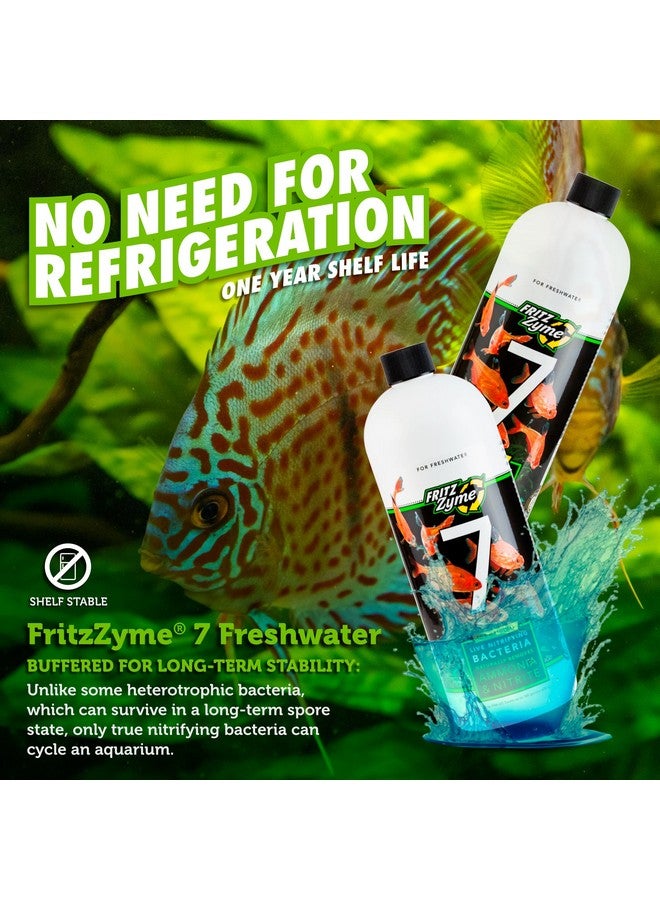 Fritz Aquatics Fritzzyme 7 Live Nitrifying Bacteria Naturally Removes Amonia & Nitrite For Freshwater Fish (32Ounce | 2Pack) - Image 5