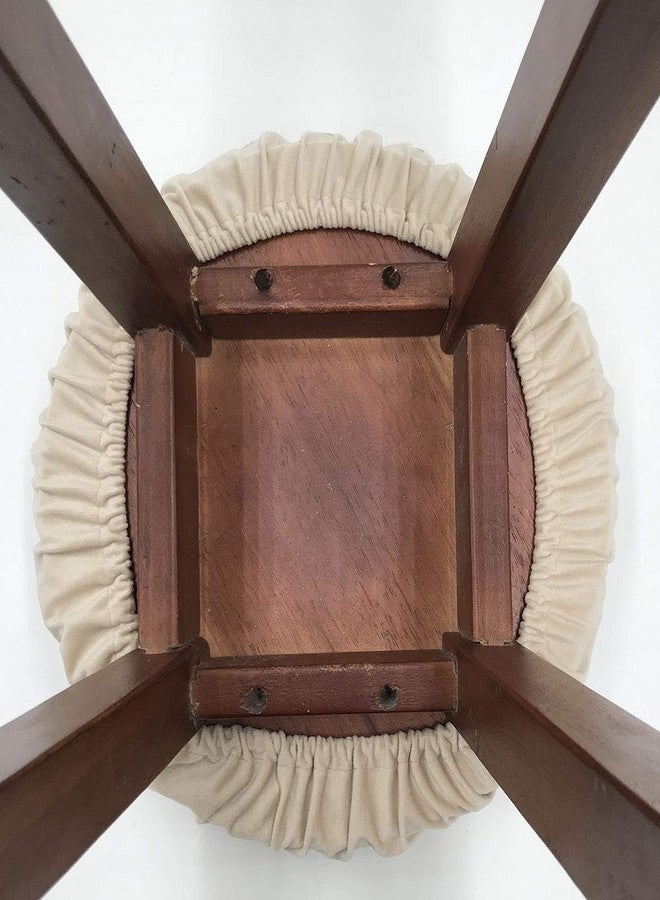 Augld 2 Pack Bar Stool Cushions with Elastic Band Stool Cover 12 Inch Teal - Image 4