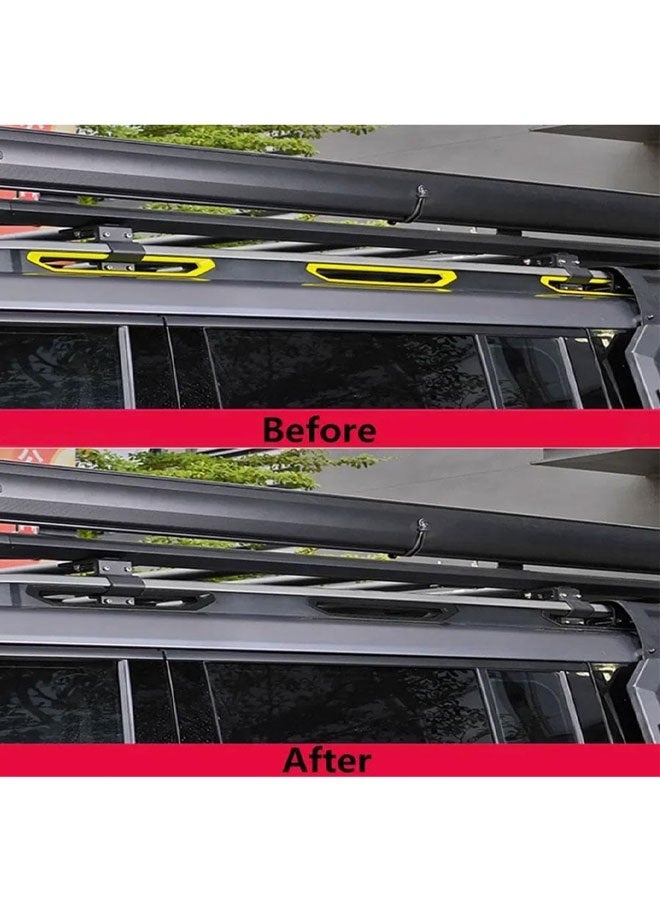 Generic Matte Black Roof Rack, Wheel Covers, Bumper Hooks Compatible with Jetour T2 2023-2025 Models [36 decorative  - Image 5