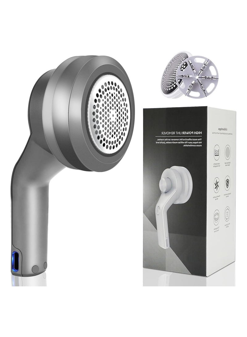 Y&D Fabric Shaver Defuzzer, Rechargeable Lint Remover, Portable Fuzz Remover Effectively Remove and Hair Ball for Furniture Couch Carpet Curtain Clothes, Pills Pilling Trimmer  - Image 1