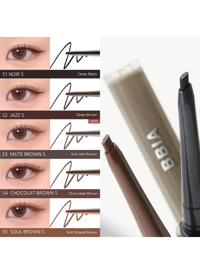 BBI@ BBIA - Bbia Last Auto Gel Eyeliner Slim 5 Colorultrafine Waterproof Gel Eye Liner Pencil Smudge Proof Longwear Easy Drawing With Smooth Sliding Texture Korea Eye Makeup (S2 Jazz Slim R) - Image 1