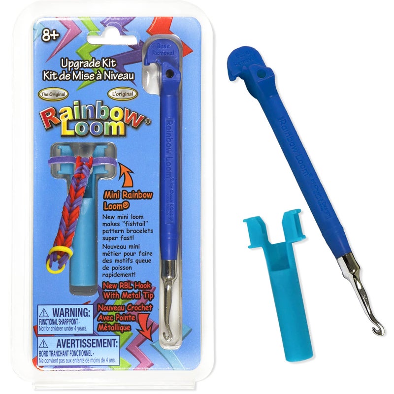 Rainbow Loom Upgrade Kit - Blue Metal Hook - Image 1