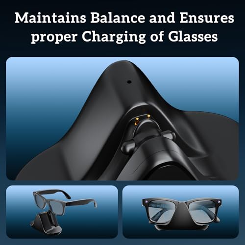 DUXICEPIN Charging Stand for Ray-Ban Meta Smart Glasses Gen 1 & Gen 2, Portable Charging Dock Compatible with Wayfarer Headliner Skyler, Meta Glasses Accessories with 2.13 ft USB-C Cable - Image 5
