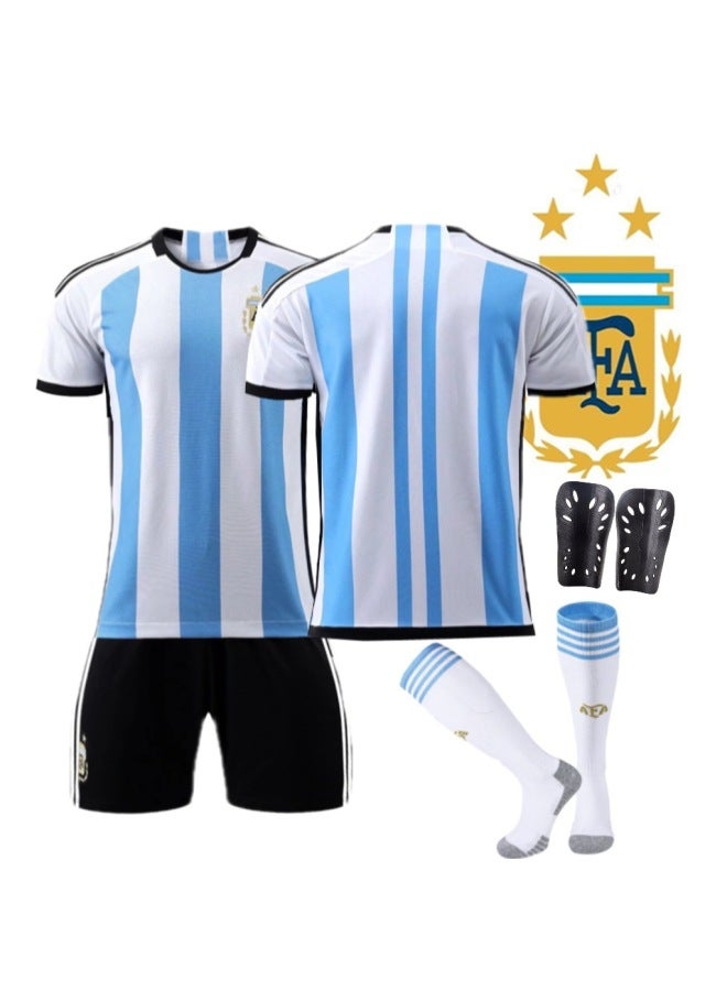 22-23 Samsung Argentina Home No Number With Socks + Protective Football Jersey - Image 1
