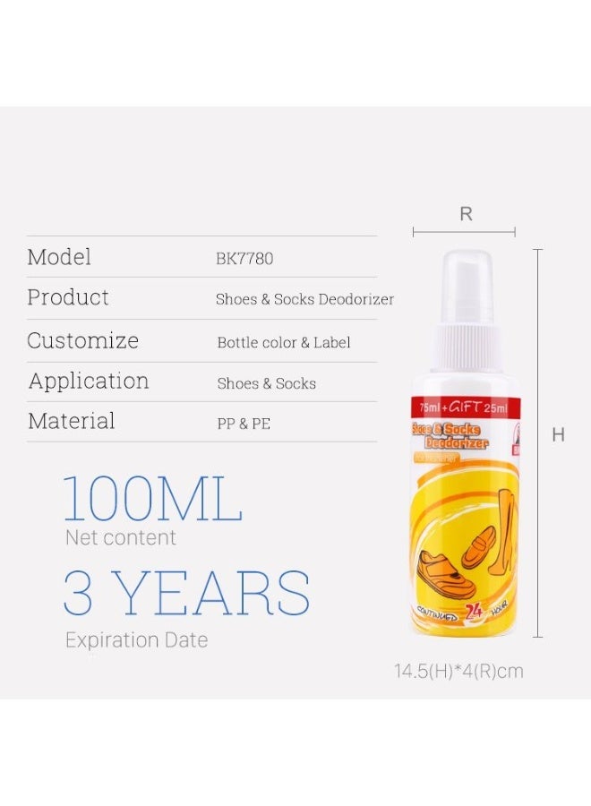 بيكي معطر أحذية وجوارب معطر أحذية يدوم 24 ساعة 100 مل - Image 4