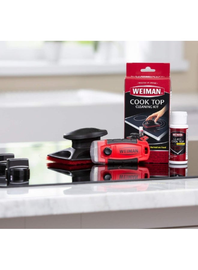 Weiman Complete Glass & Ceramic Cooktop Cleaning Kit - Includes 2oz Cleaner, Scraper, and Scrubbing Pad - Image 4