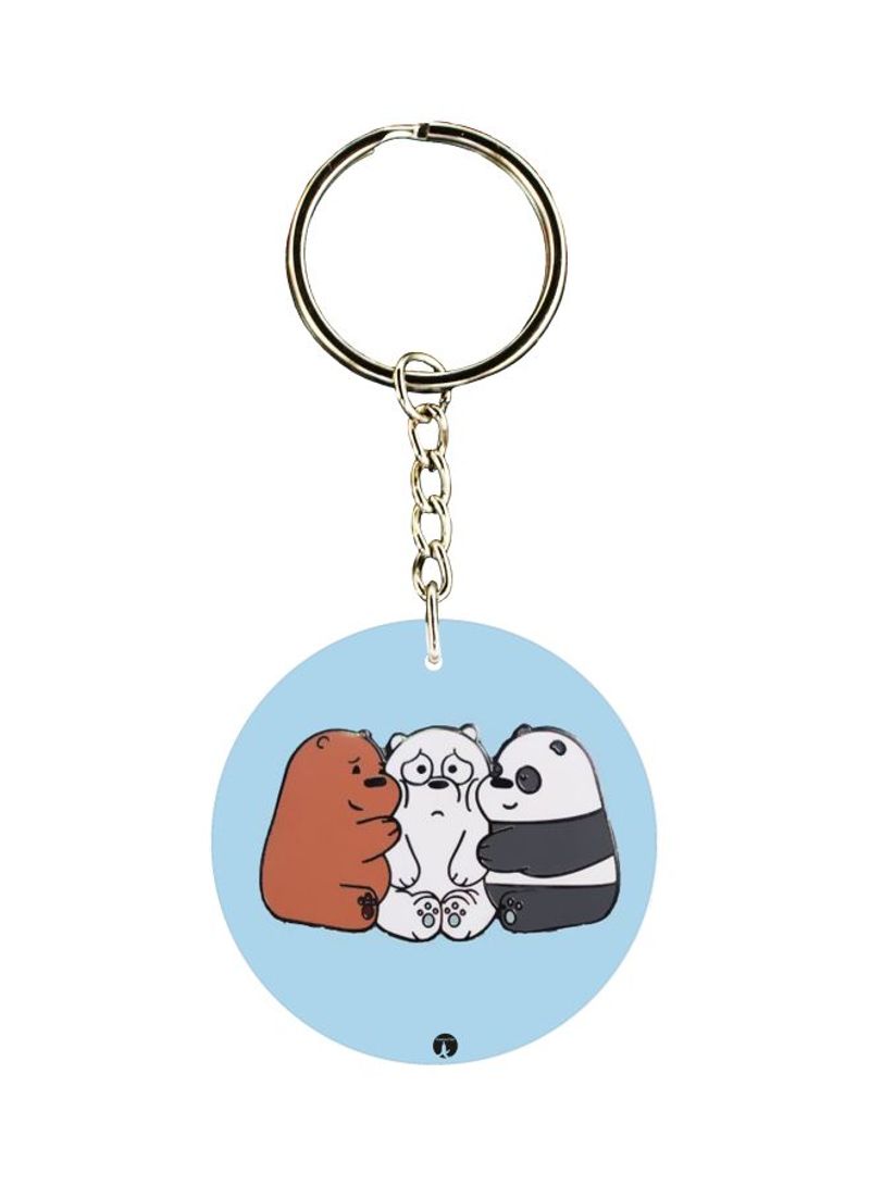RKN Animal Printed Dual Sided Keychain