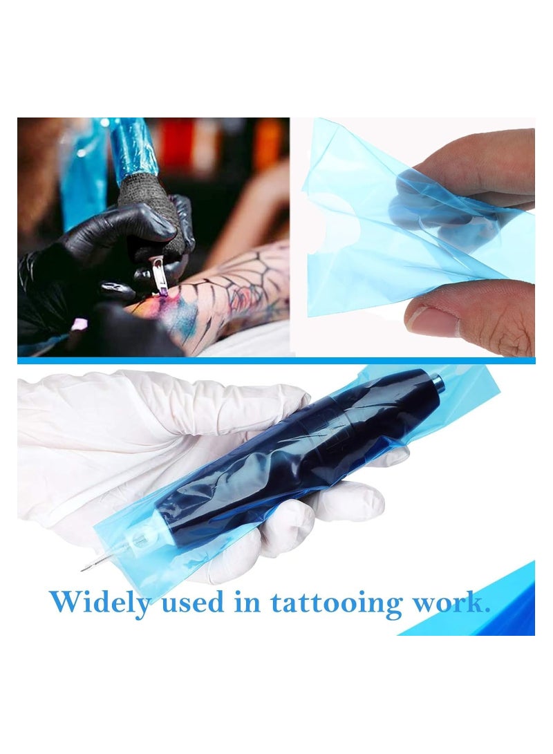 KASTWAVE Tattoo Grip Tape, Machine Pen Covers with Grip Wraps, 200 Pcs Tattoo Machine Covers and 4 Pcs Disposable Tattoo Machine Tape Self-adhesive Bandage - Image 3