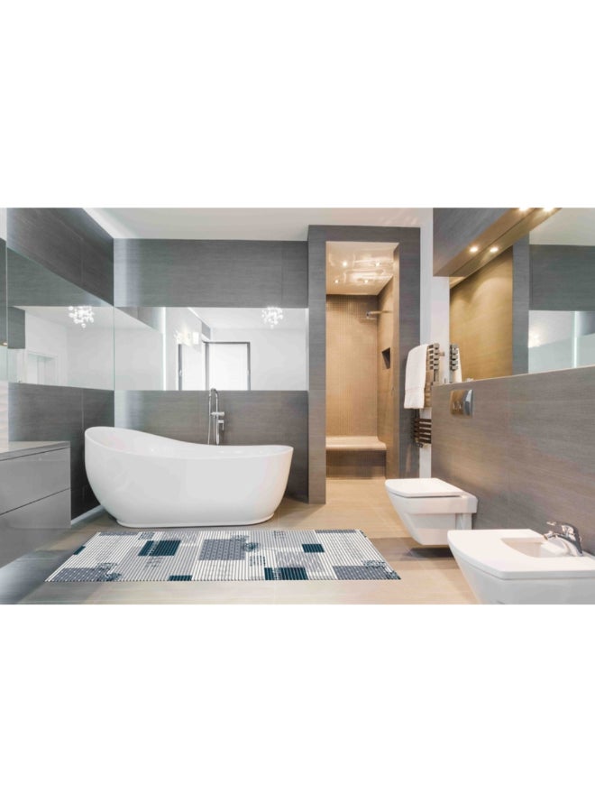 REVE Rectangular Shape Anti-Slip Bath Mat Multicolor 180 x 65 cm AS7100-1