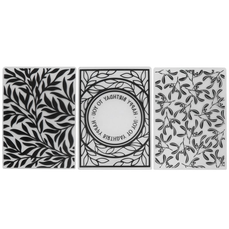 Plastic Embossing Folders: Durable Plastic Material - Compatible With Popular Embossing Machines Embossing Templates for Diy Card Making, Invitations, Paper Crafting - Image 1
