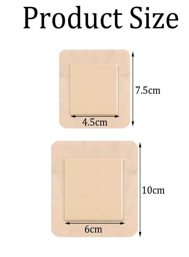KalamkariX 4 PCS Bed Sore Dressing, 7.5x7.5cm and 10x10cm Wound Care Pads for Pressure Ulcers, Elderly and Bedridden Patients, Post Care - Image 2