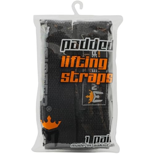 Meister Neoprene-Padded No-Slip Weight Lifting Straps for Grip (Pair) - Black - Image 2