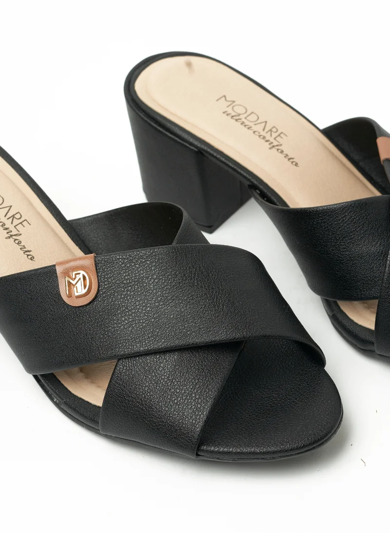 MODARE Mid Heels Sandals for Women – Sling Back Heel Sandals for Girls with Ankle Strap
