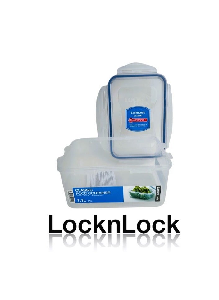 LOCK & LOCK LocknLock 1.1L  Rectangular  Airtight Food Storage  - BPA-Free, Microwave, Freezer, and Dishwasher Safe  - Image 2