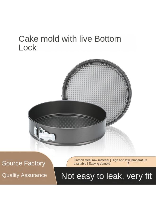 Bluejw Carbon Steel Live Button Live Bottom Cake Mold Oven Chiffon Birthday Cake Home Mousse Baking Tools - Image 2