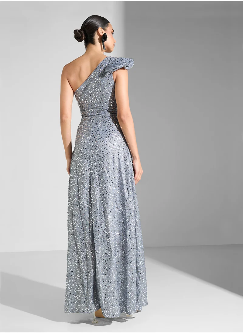 Ella Limited Edition One Shoulder Shimmer Dress