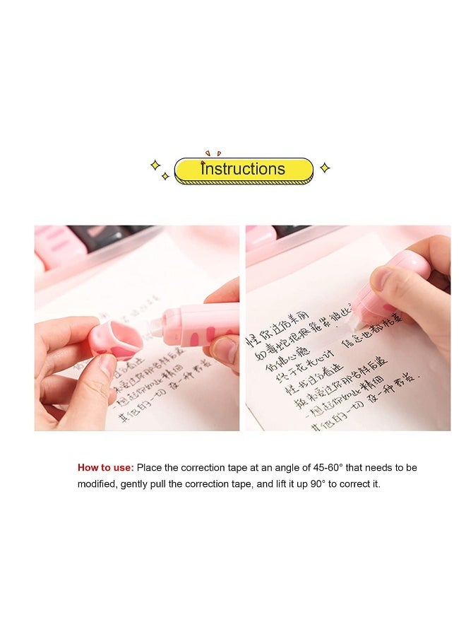 Generic - Correction Tape, SYOSI 6 Pack Milk Cat Claw Cartoon Correction Tape, Cute Girl Net Red Correction Tape, Mini Correction Tape, for Kids Students Writing Office School Supplies - Image 1