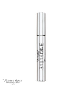 Professional volume silicone mascara with long plastic brush designed for external use to nourish eyelashes