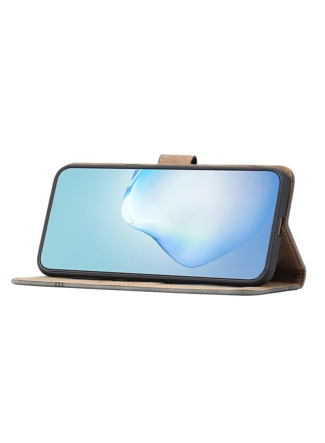 اس-توب جراب لهاتف Samsung Galaxy S25 Ultra 5G مصنوع من جلد البقر مع خياطة مزخرفة - Image 5