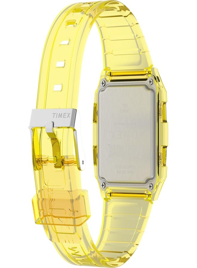 Timex Men's Q LCA x Fortnite 35mm Watch - Yellow Strap Digital Dial Yellow Case - Image 5
