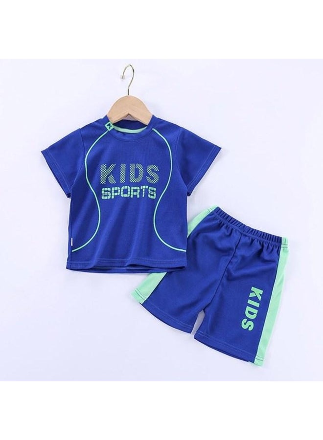 Children Summer Short Sleeve Football Basketball Suit Clothing Set Boy Girl Jersey Quick Drying Breathable Kids Sports Wear