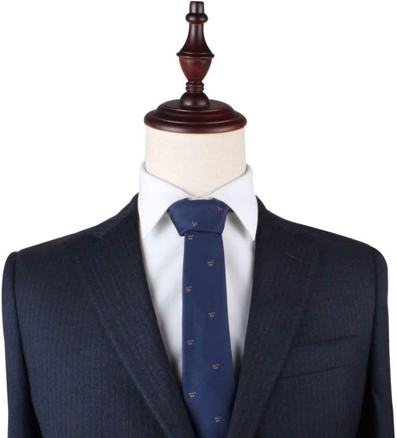 AUSCUFFLINKS Animal Ties | Woven Skinny Neckties | Groomsmen Wedding Ties | Work Ties for Him - Image 3