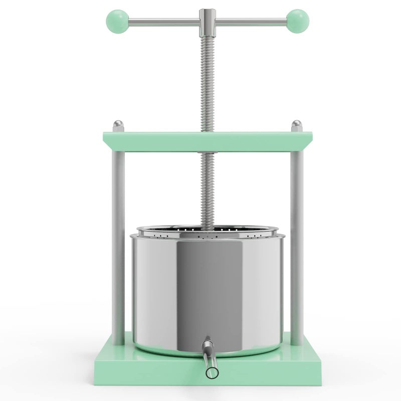 EJWOX Cheese Tincture Herb Fruit Wine Manual Press  16 Gallon Stainless Steel Barrels Press Machine for Juice VegetableWineOlive Oil 
