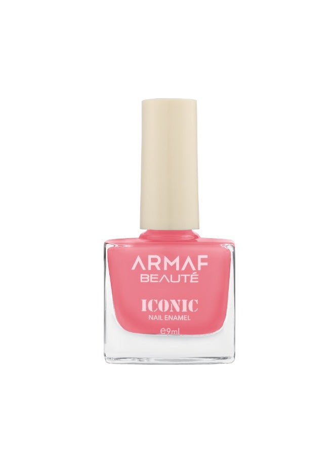 Armaf Beaute Iconic Nail Enamel 079 Fire Brick, 9ml | High Shine Nail Polish | Chip-Resistant Formula | Smooth Gloss Finish | Long-Lasting & Easy Application - Image 1