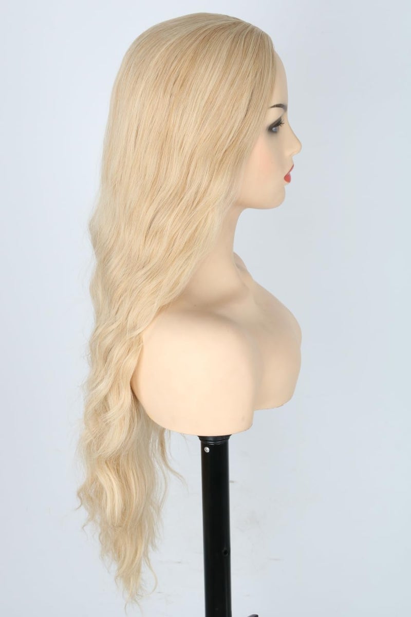 LeMarnia Blonde Wigs for Women Fluffy Long Wavy Sarah Wigs Heat Resistant Synthetic Wig for Daily Party - Image 4