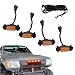 Lyxheth 4PCS Grill Led Lights with Fuse Adaptor Grill Lights for Trucks Bright Amber Grille Bumper Raptor Lamps Kit Waterproof Front Grille Trim Lamps Fit for Most Vehicles - Image 2