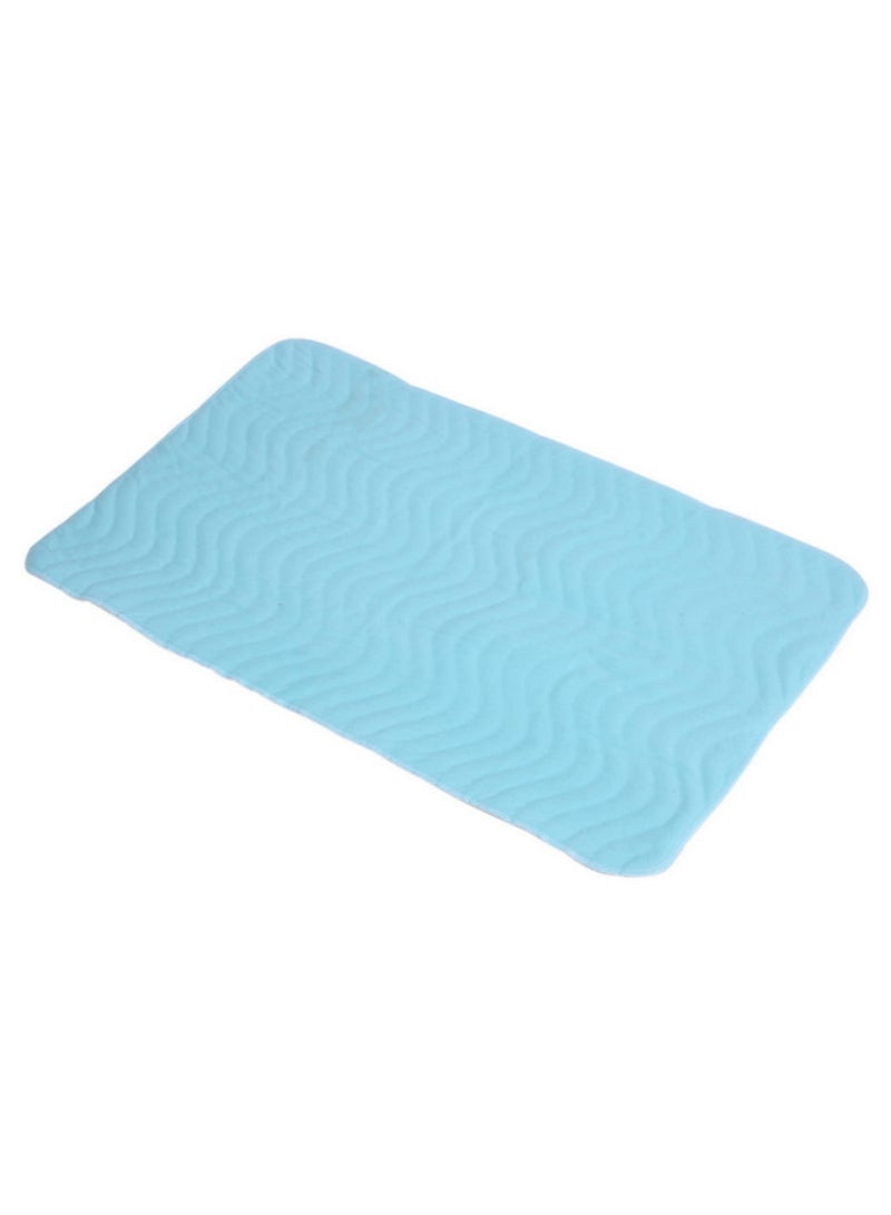 1PC سادة حفاضات أطفال مقاومة للماء - ملاءة تغيير بسيطة ومريحة للأطفال الرضع - واقي فراش ناعم ومريح - قابل للغسل وإعادة الاستخدام - مقاوم للتسرب - أساسي لحضانة الأطفال مقاس ٧٠ × ٩٠ سم - Image 2