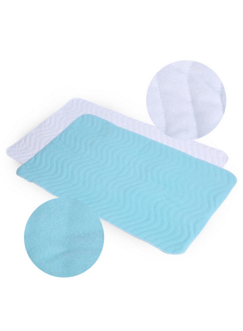 1PC سادة حفاضات أطفال مقاومة للماء - ملاءة تغيير بسيطة ومريحة للأطفال الرضع - واقي فراش ناعم ومريح - قابل للغسل وإعادة الاستخدام - مقاوم للتسرب - أساسي لحضانة الأطفال مقاس ٧٠ × ٩٠ سم - Image 4