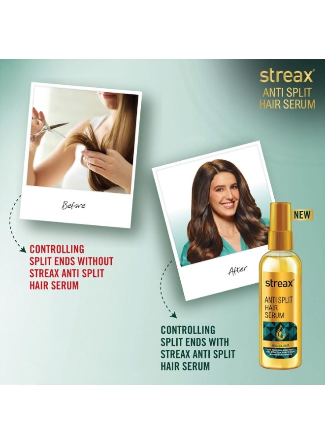 Streax Anti Split Hair serum, 100 ml I with Bio - Elixir I Controls split ends - Image 4
