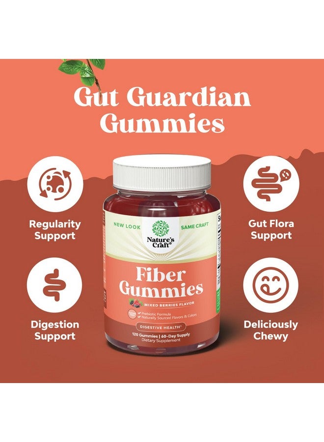 نايتشرز كرافت حلوى جيلاتينية بالألياف للبالغين - مكمل غذائي من جذر الهندباء مع دعم البريبايوتك لصحة الأمعاء والجهاز الهضمي - كبسولات هضم قابلة للذوبان لتنظيم المعدة ودعم المناعة - خالية من السكر ونباتية - 120 كبسولة - Image 4