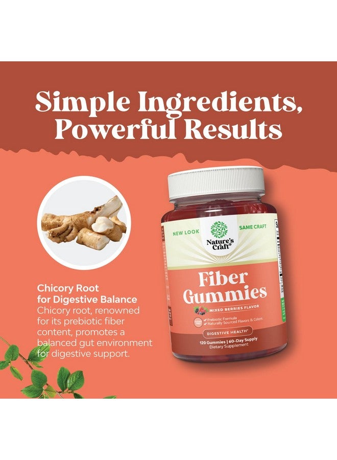 نايتشرز كرافت حلوى جيلاتينية بالألياف للبالغين - مكمل غذائي من جذر الهندباء مع دعم البريبايوتك لصحة الأمعاء والجهاز الهضمي - كبسولات هضم قابلة للذوبان لتنظيم المعدة ودعم المناعة - خالية من السكر ونباتية - 120 كبسولة - Image 5