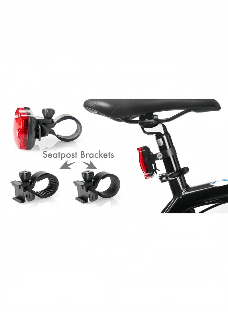 Generic - Bicycle light tail light set bicycle front light+tail light - Image 1