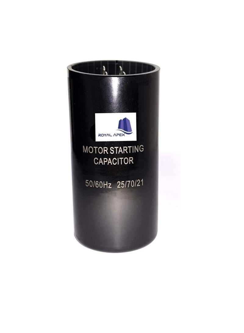 High Quality 2 Pin Cylinder Shaped Motor Starting Capacitor Black (72-86 MFD (72-86µF)) - Image 2