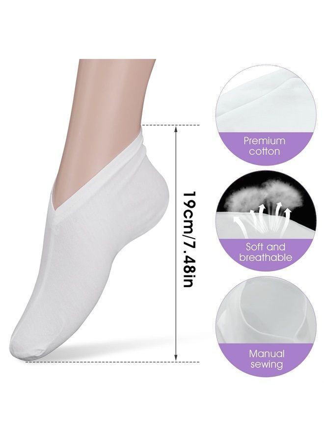 Sibba 2 Pairs Moisturizing Socks Overnight, Cosmetic Moisturizing Socks for Women and Men, Lotion Moisturizing Socks Spa Overnight Absorbing for Dry Cracked Feet (2 Pairs) - Image 2
