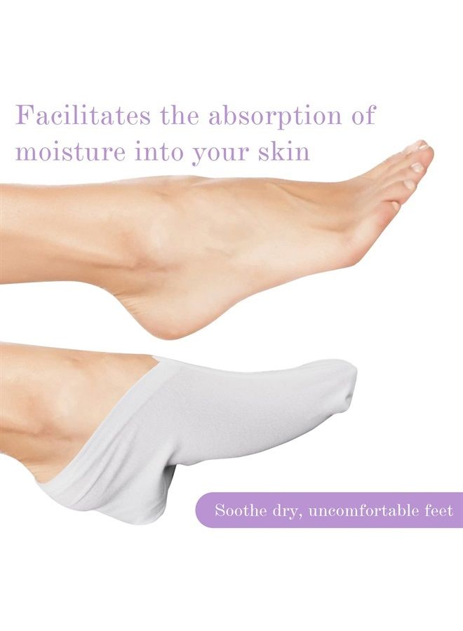 Sibba 2 Pairs Moisturizing Socks Overnight, Cosmetic Moisturizing Socks for Women and Men, Lotion Moisturizing Socks Spa Overnight Absorbing for Dry Cracked Feet (2 Pairs) - Image 4