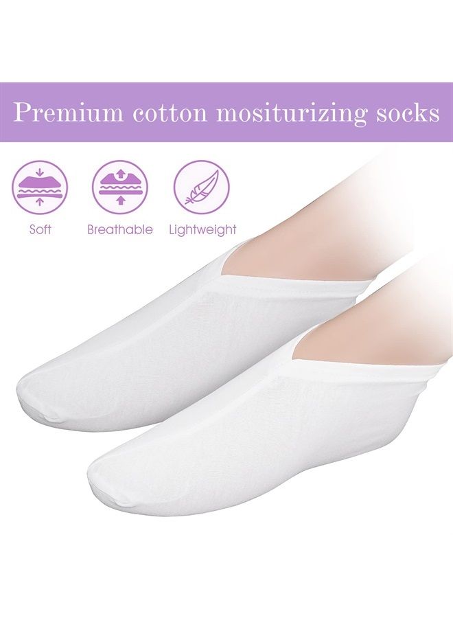 Sibba 2 Pairs Moisturizing Socks Overnight, Cosmetic Moisturizing Socks for Women and Men, Lotion Moisturizing Socks Spa Overnight Absorbing for Dry Cracked Feet (2 Pairs) - Image 5