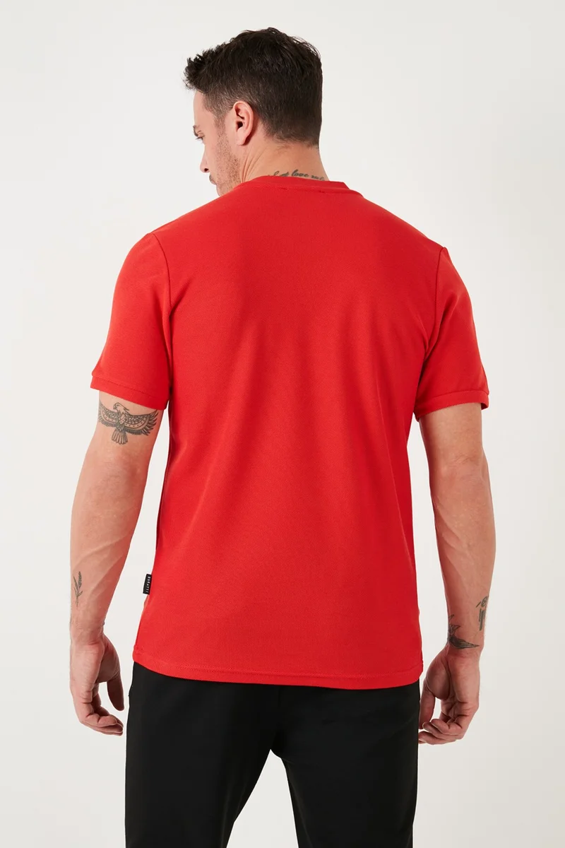 Buratti Cotton Regular Fit Half Zipper T Shirt Men's T Shirt 5902653