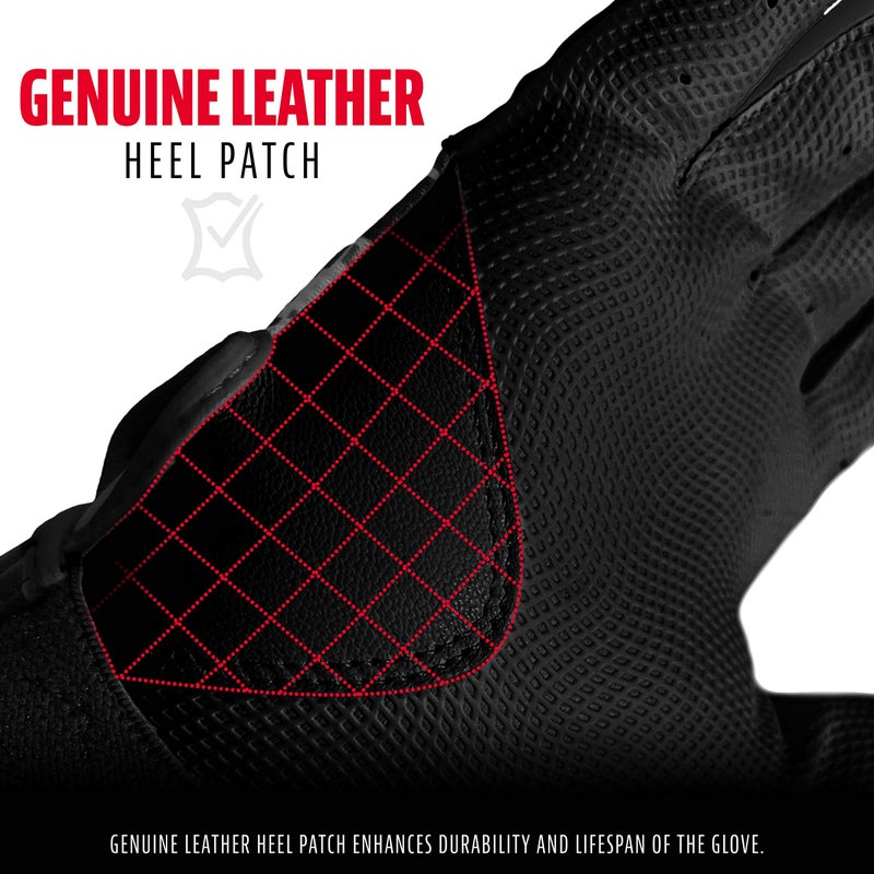 Franklin Sports MLB Digi camo Batting Gloves, Black, Adult Small - Image 2