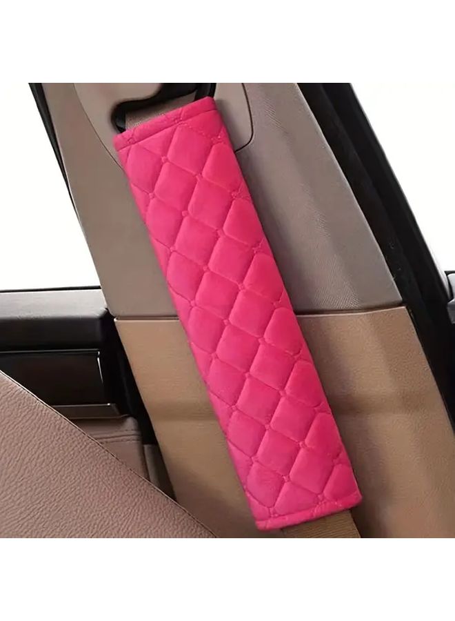 Single Rose Red Car Seat Belt Shoulder Pad Protector Interior Accessory - Image 5