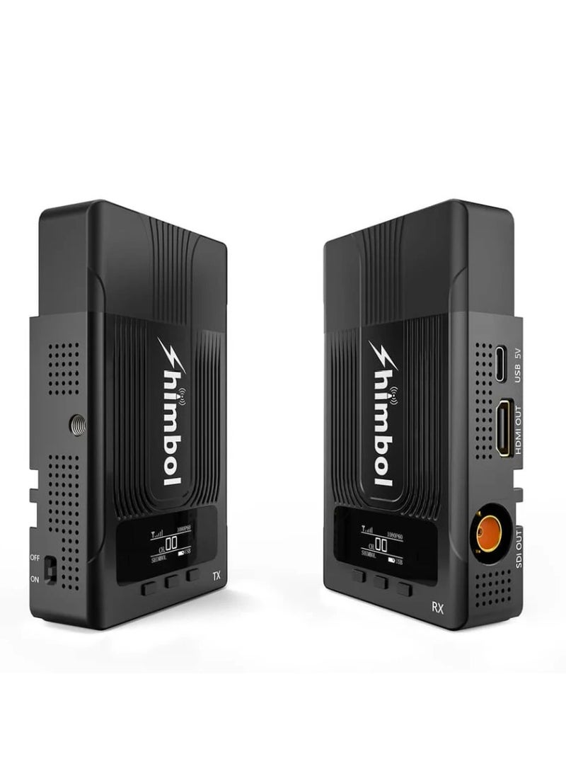 SHIMBOL Shimbol ZO600S SDI & f Transmission System 1080 P60 HDMI&SDI Built-in Antenna Suit 600 ft Range 0.08s Latency 3 APP Monitoring Transmitter and Receiver  - Image 1
