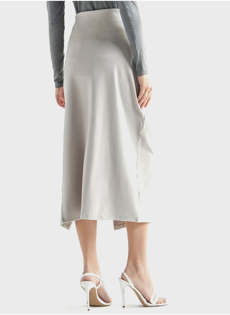 FAV Tie Detail Side Slit Skirt  - Image 2