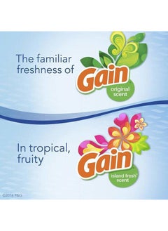 febreze Car Air Freshener, 2 Gain Original and 2 Gain Island Fresh Scents, Odor Eliminator for Strong Odors (4 Count)  - Image 2